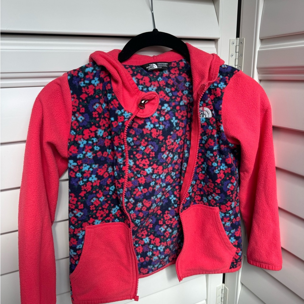 North Face Floral Fleece Hoodie